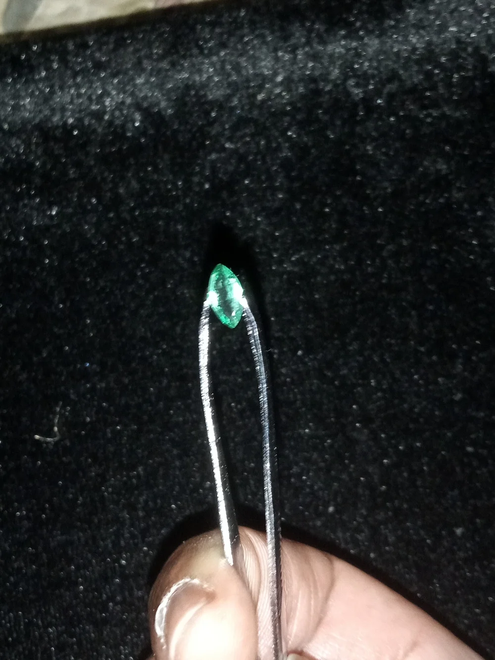Beautiful Natural 1.0ct Green Marquise Zambian Emerald